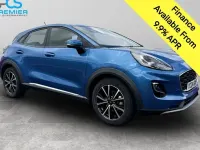 Used Ford Puma Titanium 125 HP (91 kW) 2024 Desert island blue (exclusive paint) SUV