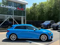 Used Audi S3 Sportback Comfort 310 HP (228 kW) 2021 Blue Hatchback