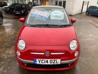 Used Fiat 500C Lounge 69 HP (50 kW) 2014 Red Cabriolet