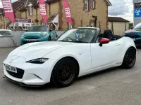 Used Mazda MX5 129 HP (94 kW) 2016 White Cabriolet