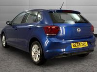 Used VW Polo SE 95 HP (69 kW) 2018 Blue Hatchback
