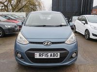 Used Hyundai i10 Premium 2015 Blue Hatchback
