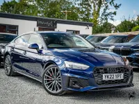 Used Audi A5 Sportback S-Line 2022 Blue Hatchback