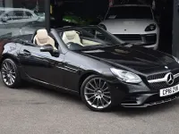 Used Mercedes SLC200 AMG line 184 HP (135 kW) 2016 Black Cabriolet