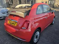 Used Fiat 500C Lounge 86 HP (63 kW) 2016 Orange Cabriolet