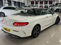 Used Mercedes C220 AMG line 194 HP (142 kW) 2018 White Cabriolet
