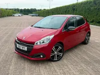 Used Peugeot 208 GT-line 110 HP (80 kW) 2017 Red Hatchback