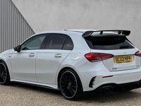 Used Mercedes A35 AMG Premium Plus 306 HP (225 kW) 2022 Moonstone white metallic Hatchback