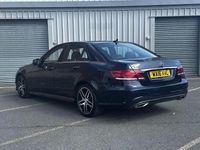 Used Mercedes E220 AMG 177 HP (130 kW) 2016 Blue Sedan