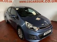 Used Kia Rio 107 HP (78 kW) 2016 Blue Hatchback