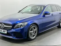 Used Mercedes C220 AMG Line Premium 194 HP (142 kW) 2019 Blue Estate