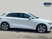 Used Audi A3 Sportback S-Line 150 HP (110 kW) 2022 White Hatchback