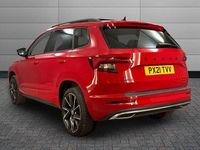 Used Skoda Karoq SportLine 150 HP (110 kW) 2021 Velvet red metallic SUV