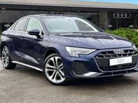 New Audi A3 S-Line 2026 Blue Sedan