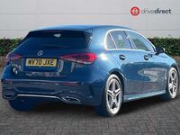 Used Mercedes A180 AMG line 136 HP (100 kW) 2020 Blue Hatchback