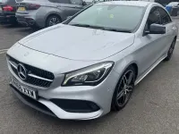 Used Mercedes CLA220 AMG line 177 HP (130 kW) 2016 Silver Coupe