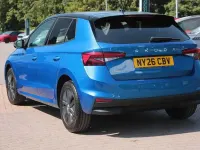 New Skoda Fabia Design Edition 79 HP (58 kW) 2026 Race blue metallic black magic pearl effect Hatchback