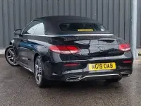 Used Mercedes C200 AMG line 184 HP (135 kW) 2019 Black Cabriolet