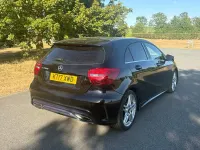 Used Mercedes A200 AMG line 134 HP (98 kW) 2017 Black Hatchback