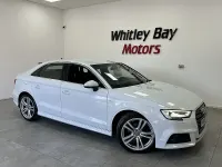 Used Audi A3 S-Line 116 HP (85 kW) 2019 White Sedan