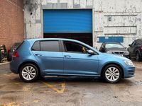 Used VW Golf VII SE 105 HP (77 kW) 2014 Blue Hatchback