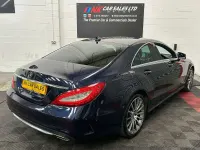 Begagnad Mercedes CLS220 AMG Line Premium 177 HK (130 kW) 2017 Blå Sportkupé