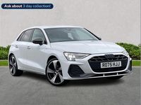 Used Audi A3 Black Edition 150 HP (110 kW) 2025 White Hatchback