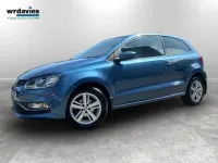 Used VW Polo Edition 75 HP (55 kW) 2017 Blue Hatchback