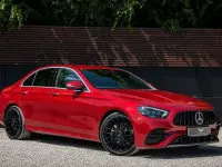 Used Mercedes E220 AMG Line Premium 2021 Red Sedan
