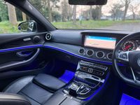 Used Mercedes E350 AMG line 258 HP (189 kW) 2017 Blue Sedan