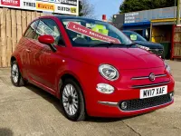 Used Fiat 500 Lounge 69 HP (50 kW) 2017 Red Hatchback