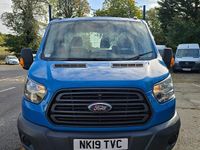 Usado Ford Transit 130 HP (95 kW) 2019 Azul Cabrios