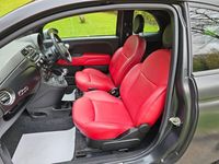 used Fiat 500 1.2 MATT BLACK 3dr [Start Stop] LIMITED EDITION, 62,000 MILES, RED LEATHER