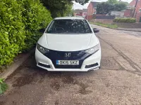 Used Honda Civic Black Edition 2015 White Hatchback