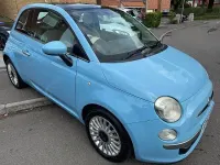Used Fiat 500 Lounge 69 HP (50 kW) 2012 Blue Hatchback