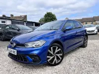 Used VW Polo R-line 95 HP (69 kW) 2024 Blue Hatchback