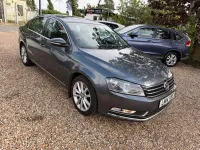 Used VW Passat Executive 177 HP (130 kW) 2014 Grey with black leather trim Sedan