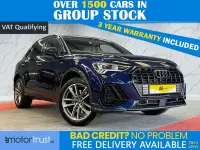 Begagnad Audi Q3 Black Edition 2023 Blå SUV