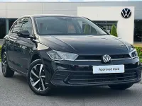 Used VW Polo Match 95 HP (69 kW) 2024 Black Hatchback