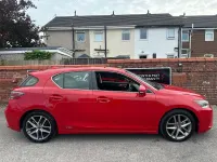 Used Lexus CT200h Executive Line 134 HP (98 kW) 2017 Red Hatchback
