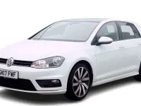 Used VW Golf VII R-line Edition 184 HP (135 kW) 2017 White Hatchback