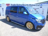 Begagnad VW Transporter Highline 2021 Blå Van