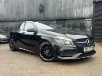 Used Mercedes A200 AMG line 136 HP (100 kW) 2017 Black Hatchback