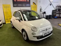 Used Fiat 500 Lounge 69 HP (50 kW) 2011 White Hatchback