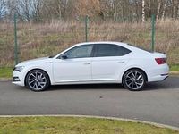 Used Skoda Superb SportlinePlus 190 HP (139 kW) 2020 White Hatchback