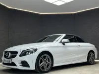Usado Mercedes C220 AMG line 194 HP (142 kW) 2019 Branco Cabrios