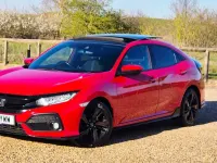 Used Honda Civic Sport Plus 182 HP (133 kW) 2018 Red Hatchback