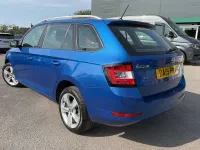 Used Skoda Fabia SE L 108 HP (79 kW) 2019 Race blue metallic Hatchback