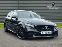Used Mercedes C200 AMG line 2021 Black Estate