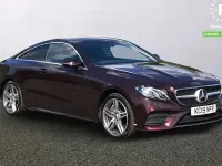 Used Mercedes E400 AMG line 340 HP (250 kW) 2019 Red Coupe